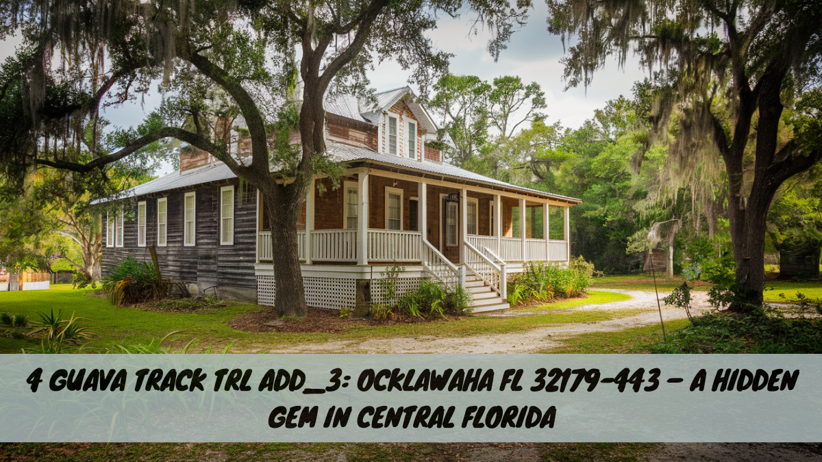 4 Guava Track Trl Add_3: Ocklawaha FL 32179-443 – A Hidden Gem in Central Florida