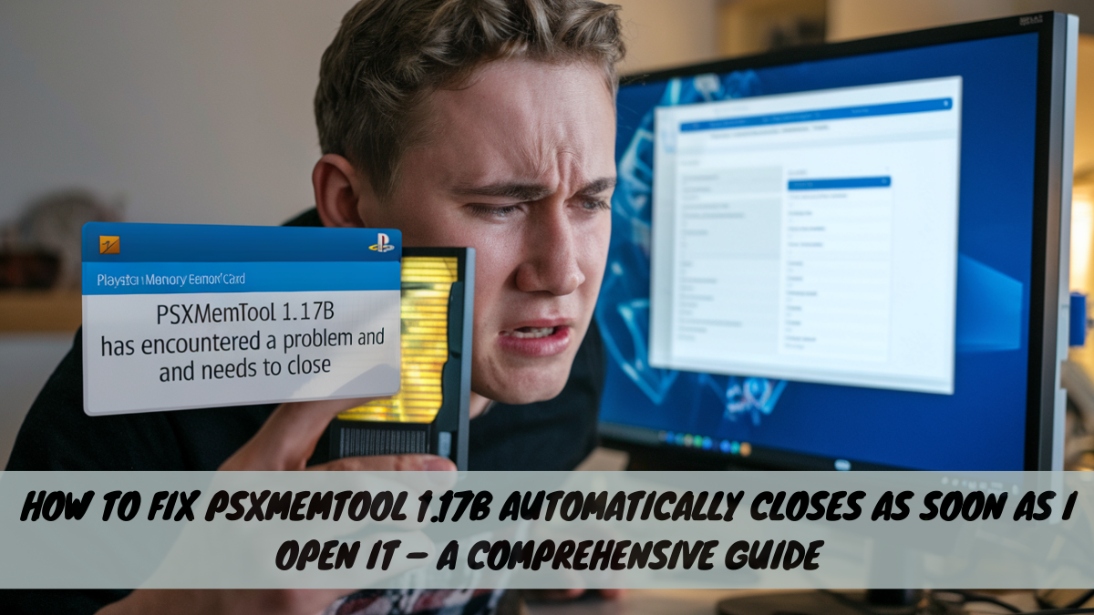 How to Fix PSXMemTool 1.17b Automatically Closes As Soon As I Open It – A Comprehensive Guide