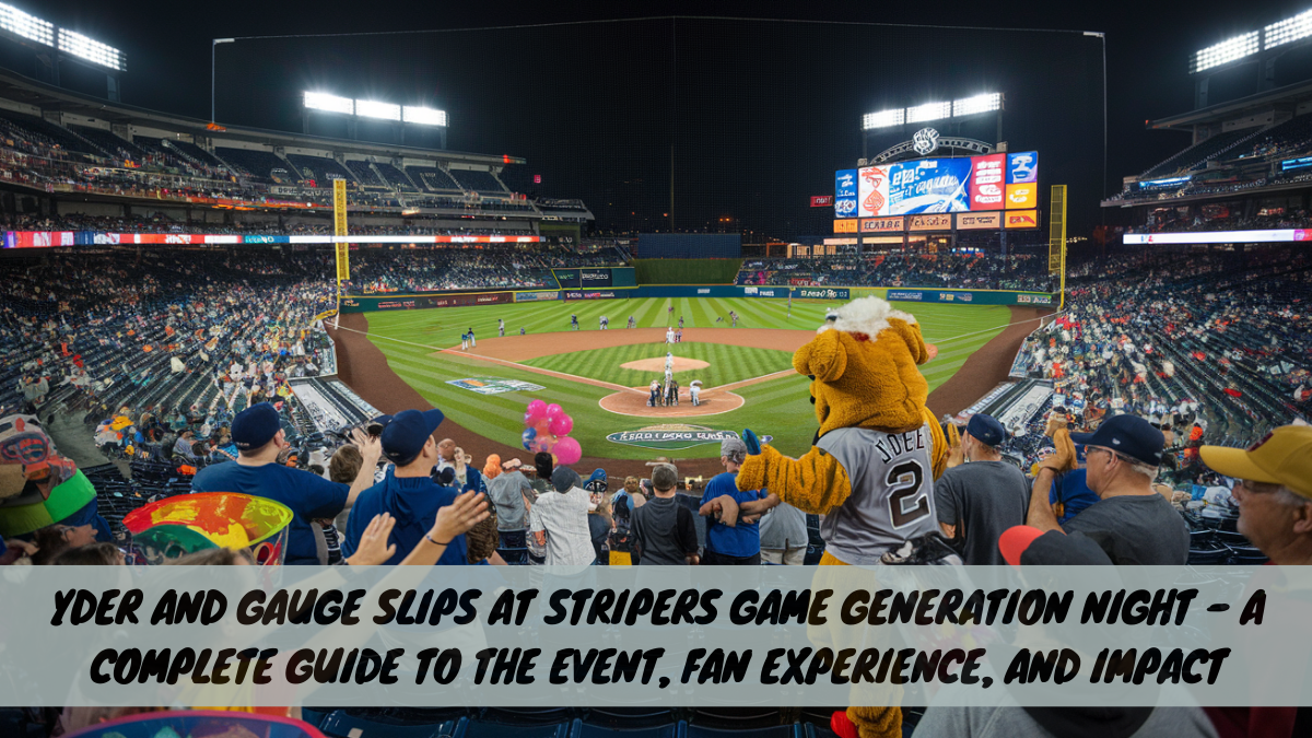 Yder and Gauge Slips at Stripers Game Generation Night – A Complete Guide to the Event, Fan Experience, and Impact