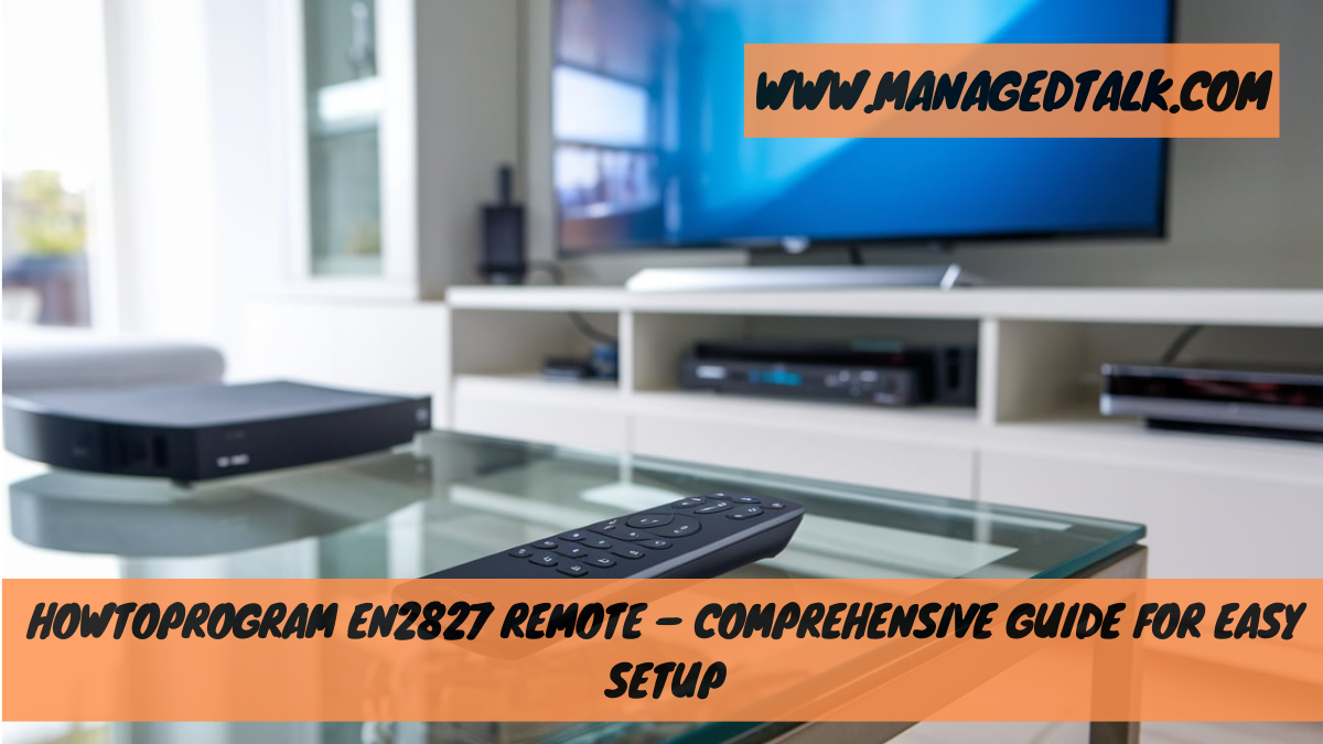 HowtoProgram EN2827 Remote – Comprehensive Guide for Easy Setup